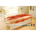 Wholesale Tibetan Mongolian Lamb Fur sheepskin frabic textile blanket 180X180cm